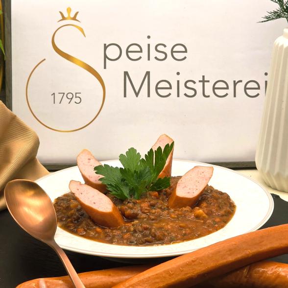 Schwäbischer Linseneintopf