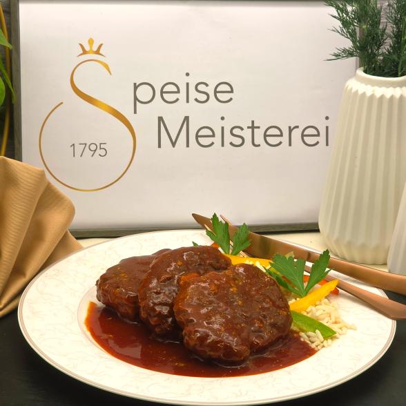Braumeister Hacksteaks mit Currysoße 6x 100g