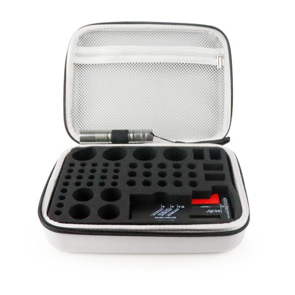 Batterie-Organizer Box mit Batterietester