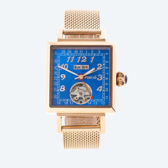 4061777102157 - Herren-Automatikuhr Freital blau