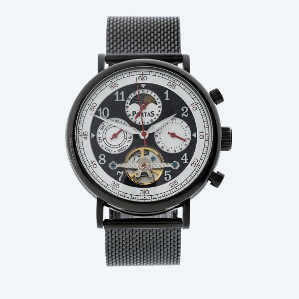 4061777102249 - Herren-Automatikuhr Spreetal schwarz