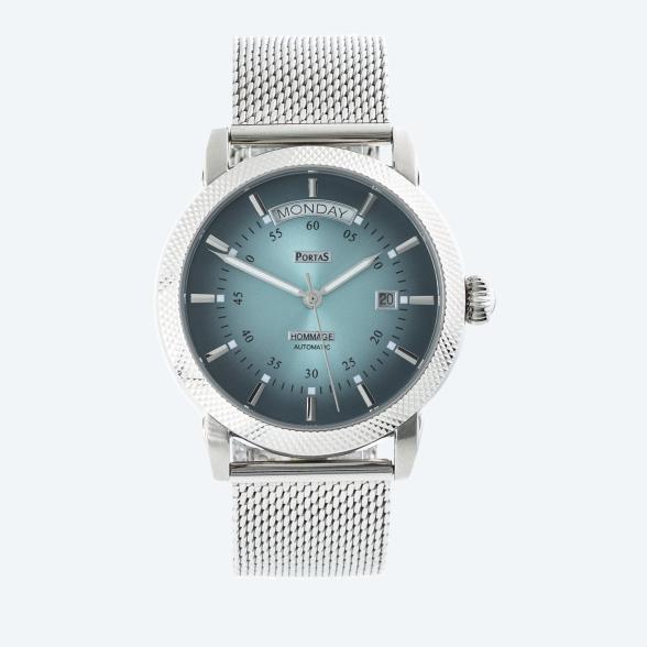 4061777102089 - Herren-Automatikuhr Ernstthal eisblau