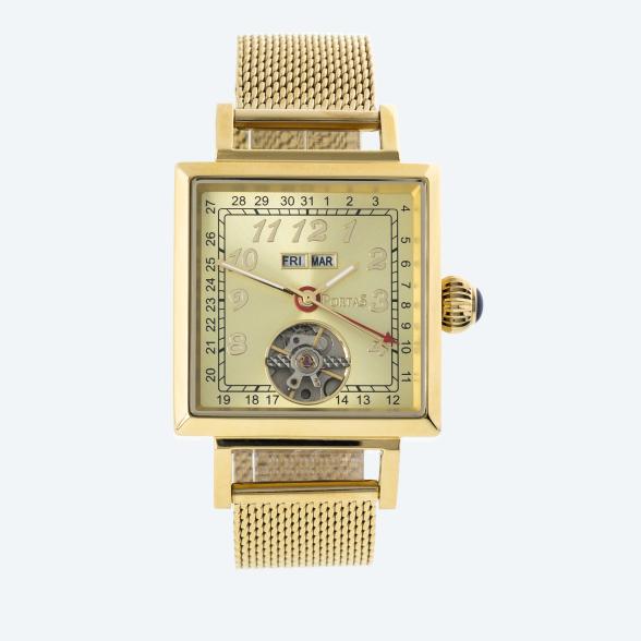 4061777102133 - Herren-Automatikuhr Freital gold
