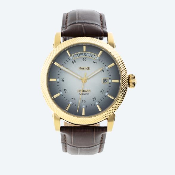 4061777102072 - Automatikuhr Hommage 1770 gold-silber