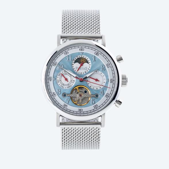 4061777102232 - Herren-Automatikuhr Spreetal eisblau