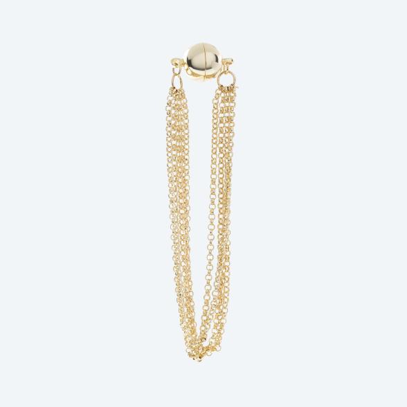 Magnet-Verlängerungskette Messing vergoldet