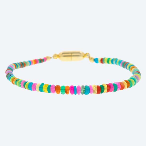 Armband AAAA Opal multicolor Magnetverschluß