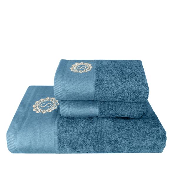 Premium Handtuchset 3tlg. blau