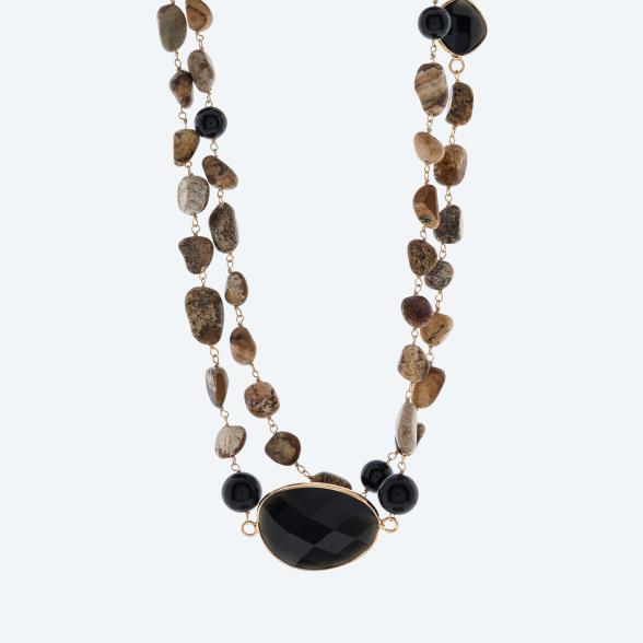 Collier endlos Achat, Bilderjaspis