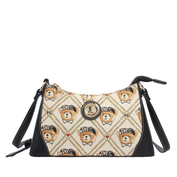 Thumbnail - Henney Bear Umhängetasche schwarz/multicolor