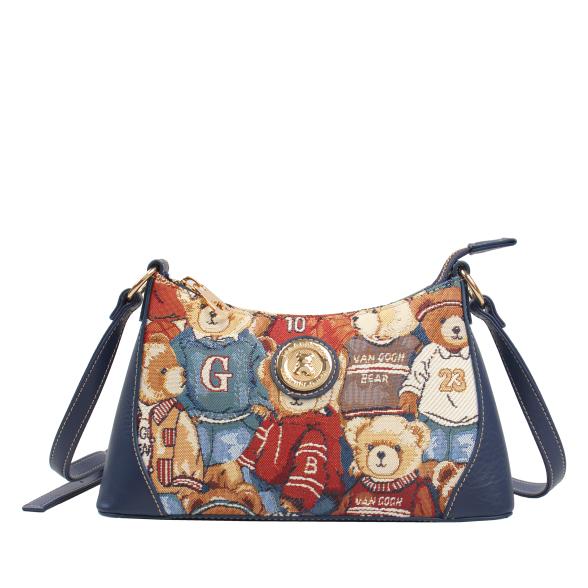 Thumbnail - Henney Bear Umhängetasche blau/multicolor