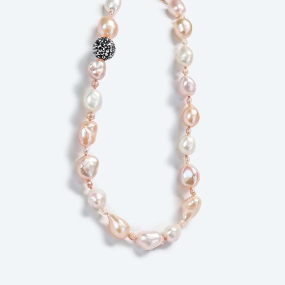 Collier Süßwasserzuchtperlen endlos