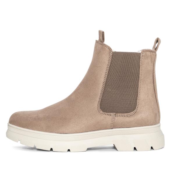 Damenstiefelette taupe