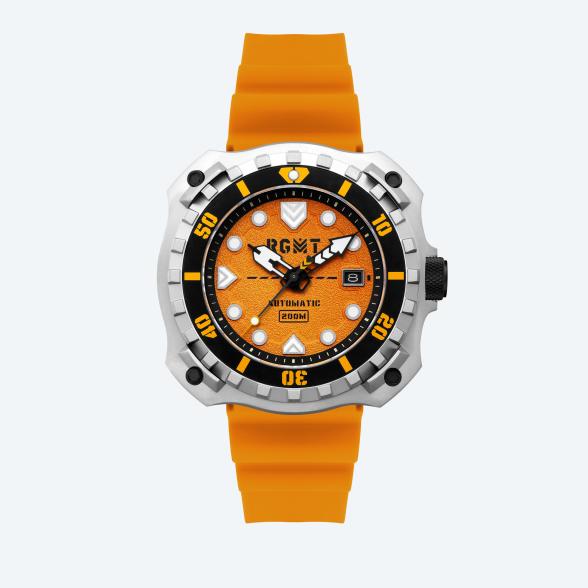 4894664244698 - Herren-Automatikuhr Minesweep orange