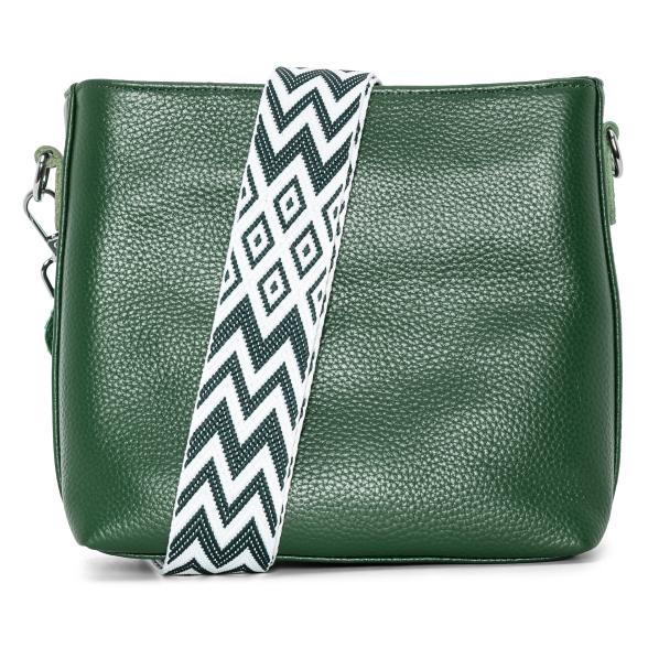 Lederhandtasche grün