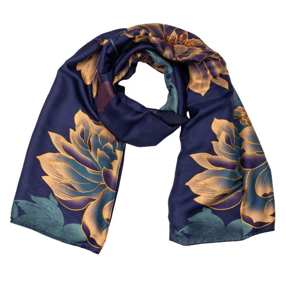 Schal floral gemustert