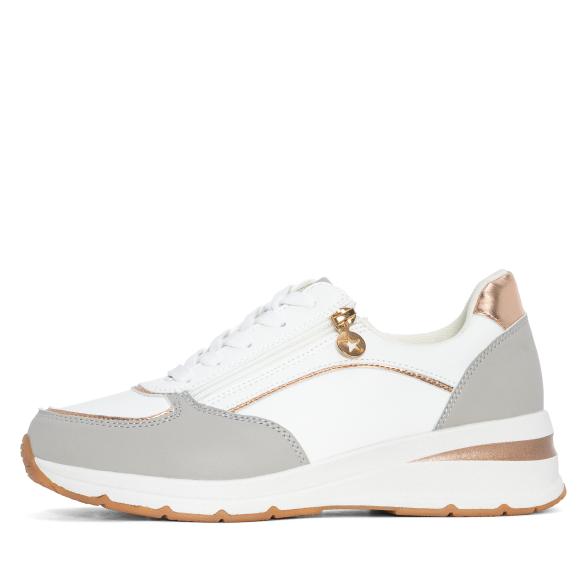 TOPWAY COMFORT Damensneaker grau/weiß