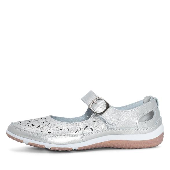 TOPWAY COMFORT Damenslipper silber