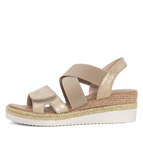 TOPWAY COMFORT Damensandalen gold