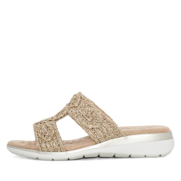 TOPWAY COMFORT Damenpantolette taupe