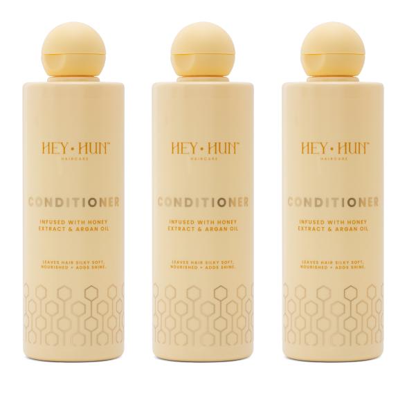 Hey Hun Argan & Honey Conditioner 3 x 300 ml