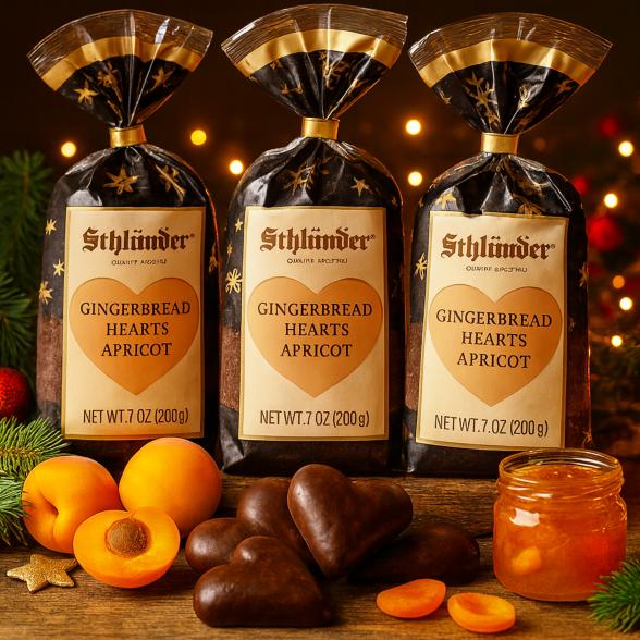 Schlünder Lebkuchenherzen Aprikosenfüllung 200g