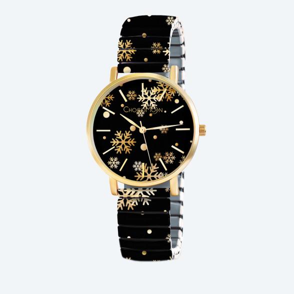 4260195116696 - ChocoMoon Damenuhr Winter Gold Quarz