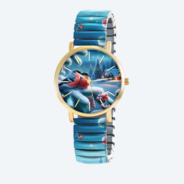 4260195116726 - ChocoMoon Damenuhr Snowy Night Quarz