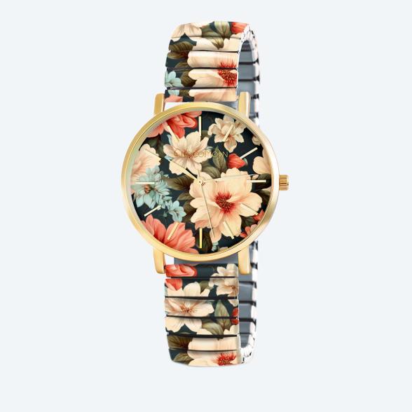 4260195116757 - ChocoMoon Damenuhr Flower Paradise Quarz