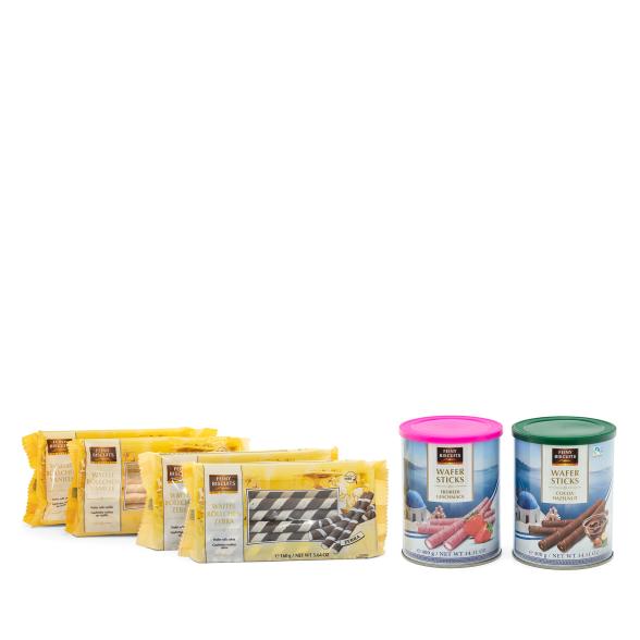 Waffelröllchen Mix 6er Set
