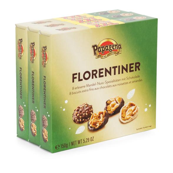 3er Set Kekse Florentiner Art je 150g