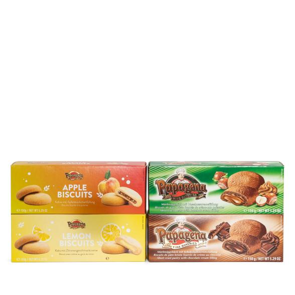 4er Set Biscuits mit Füllung Mix je 150g