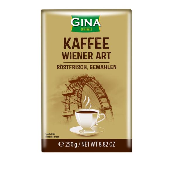 Gina Kaffee Wiener Art 4 x 250g