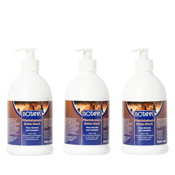 BOTANIS Pferdebalsam Gel Plus Moorextrakt 3x500 ml