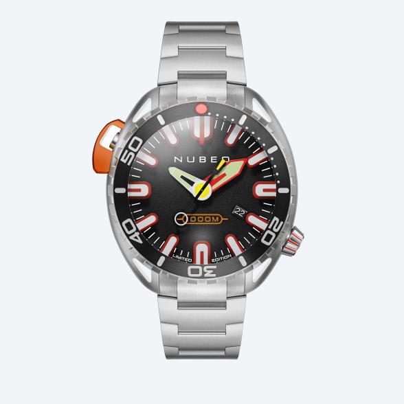 4894664233975 - Herrenuhr Aluminaut Automatic retro blau