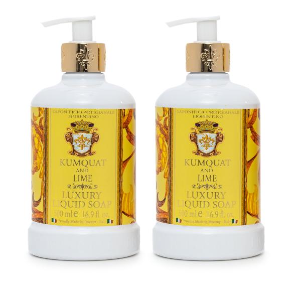 Luxus Flüssigseife Kumquat + Limette 2 x 500ml