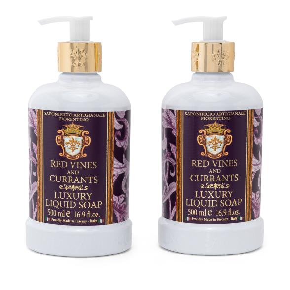 Luxus Flüssigseife Rote Reben + Cassis 2 x 500ml