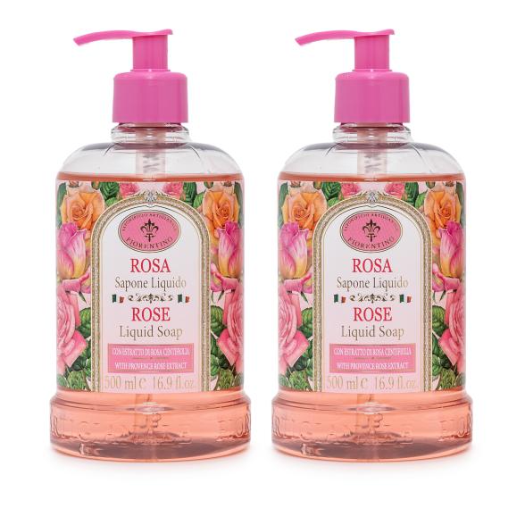 Flüssigseife aus Italien Rose 2x500ml