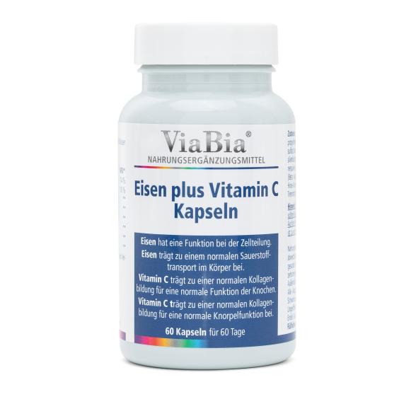 ViaBia Eisen + Vitamin C 60 Kapseln