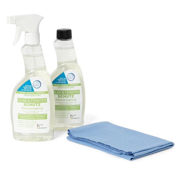 d3 protect® Glasschutz 2x500ml und Magictuch