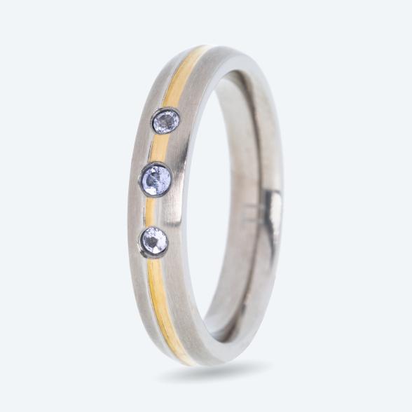 Titan Ring bicolor Tansanit