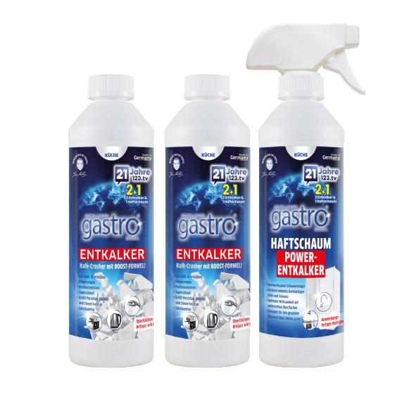 gastro Entkalker 2x500ml + Haftschaum Geburtstag