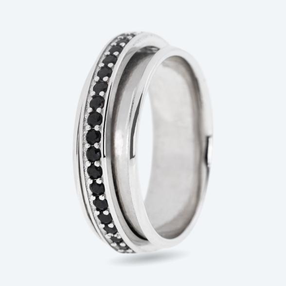 Ring 925 Silber rhodiniert Spinell