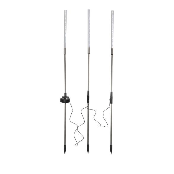 LED-Solarstab Bubbly 3er Set