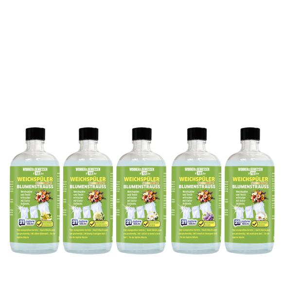 W&G Waschmittel 5x1Liter Blumenstrauß