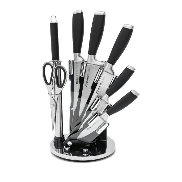 Qulinart Messerset Edelstahl Schwarz