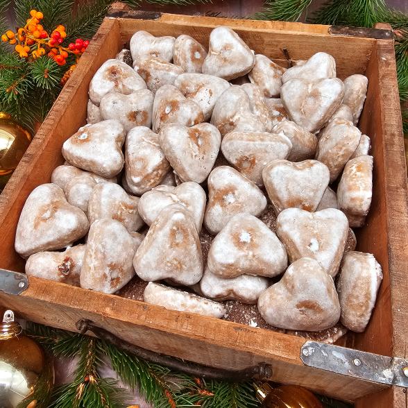 gefüllte Lebkuchenherzen im Zuckermantel  1 kg