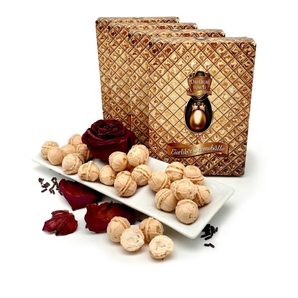 Waffelbälle mit Eierlikör-Cremefüllung 75g