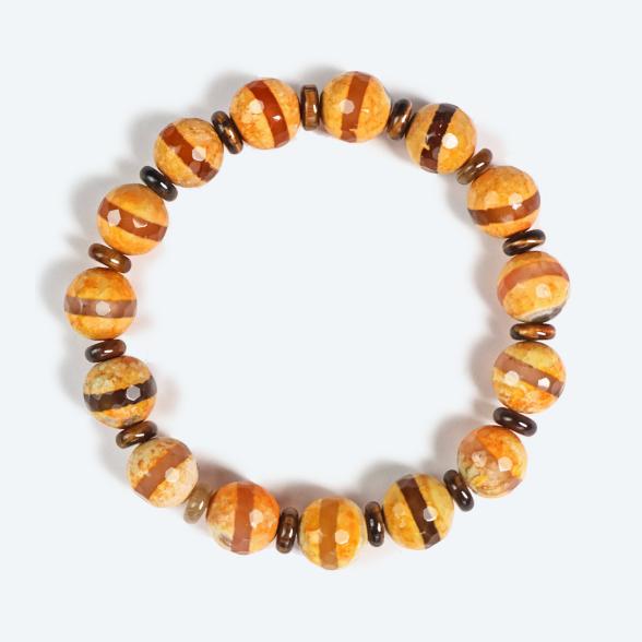 Armband Achat, Tigerauge