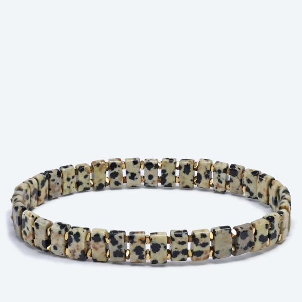 Armband Dalmatiner Jaspis, Hämatit